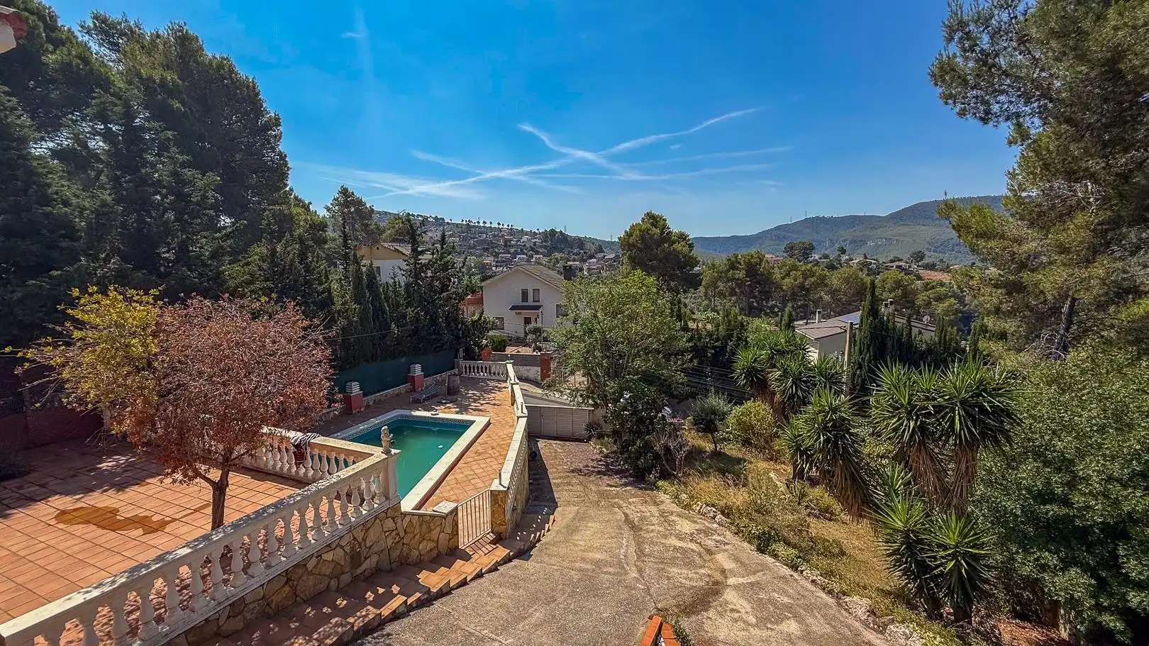 Vista exterior de Casa o chalet en venta en Vallirana con Calefacción, Jardín privado y Terraza