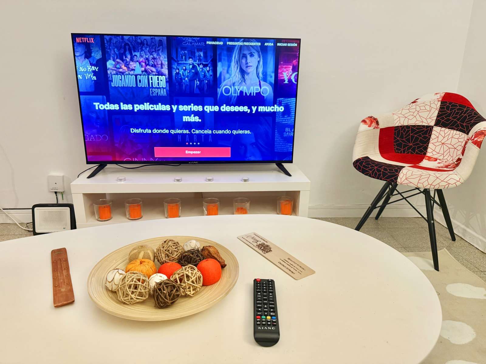 Wohnzimmer von Wohnungen zur untervermieten in  Barcelona Capital mit Klimaanlage, Terrasse und Möbliert