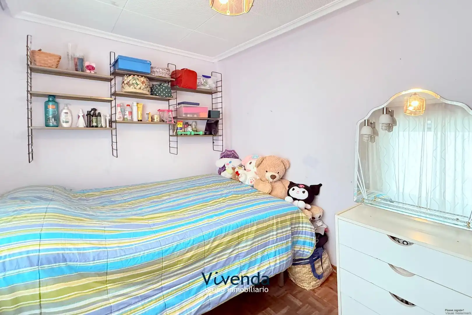 Bedroom of Flat for sale in Móstoles  with Heating, Parquet flooring and Terrace