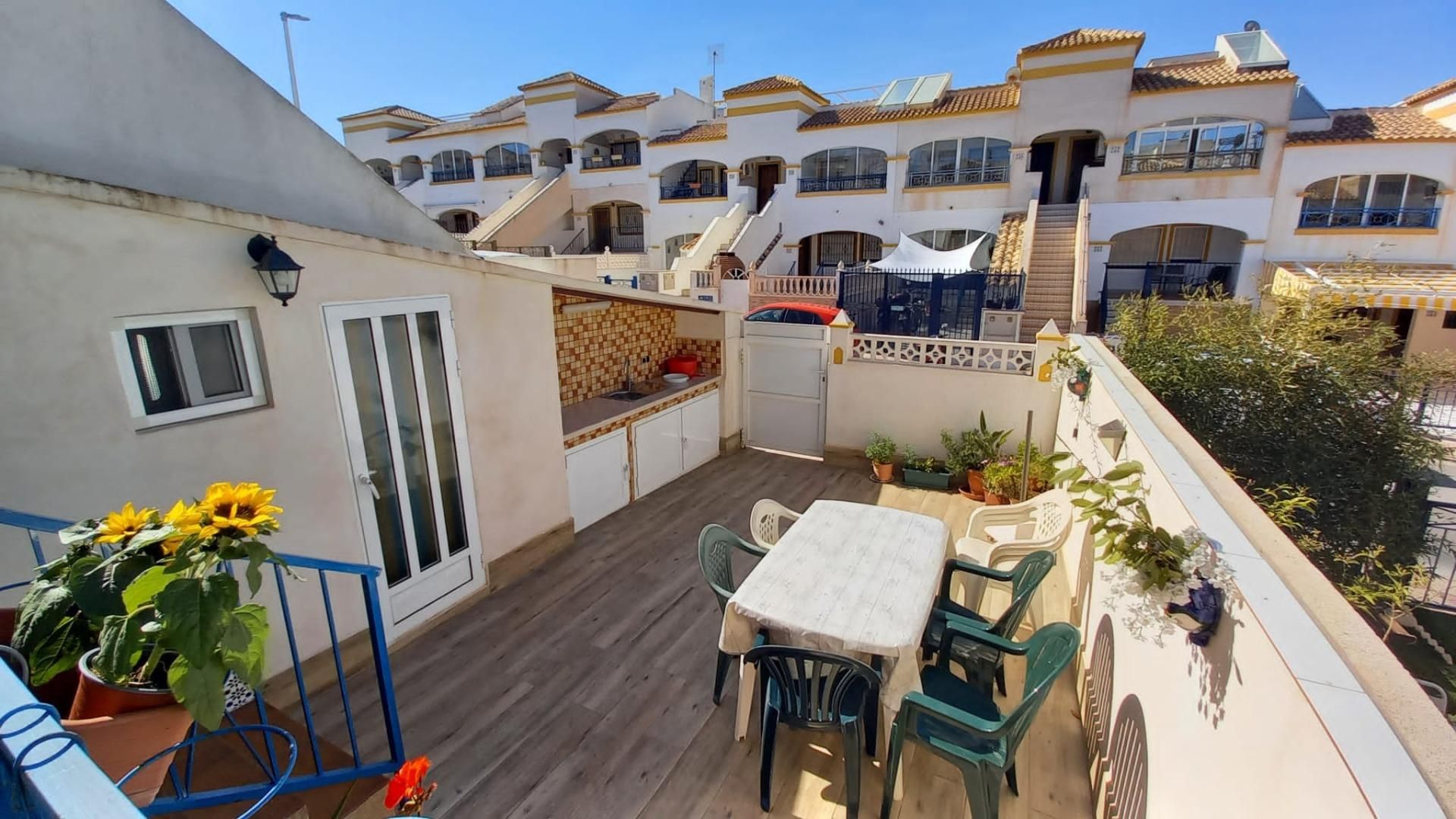 Terrassa de Casa adosada en venda en Santa Pola amb Aire condicionat, Calefacció i Jardí privat