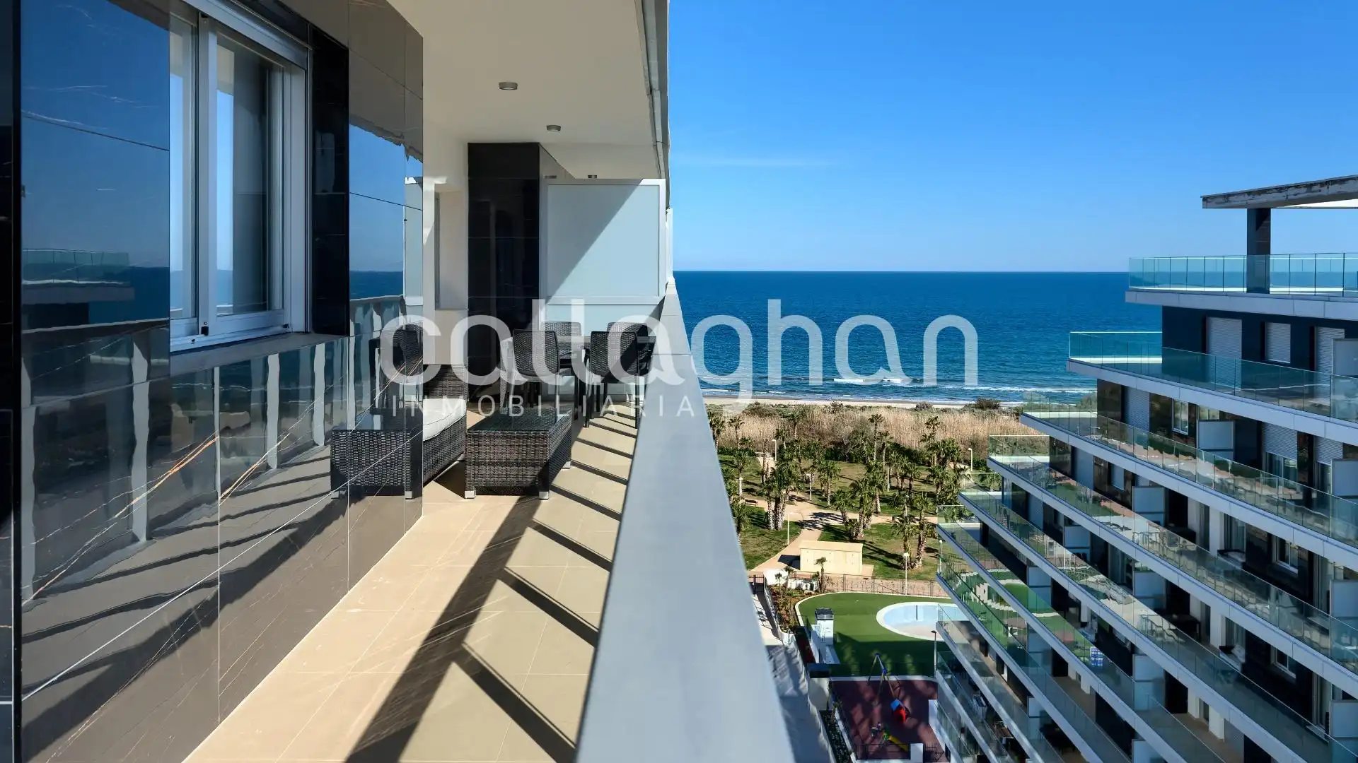 Terraza de Piso en venta en Oropesa del Mar / Orpesa con Aire acondicionado, Calefacción y Jardín privado