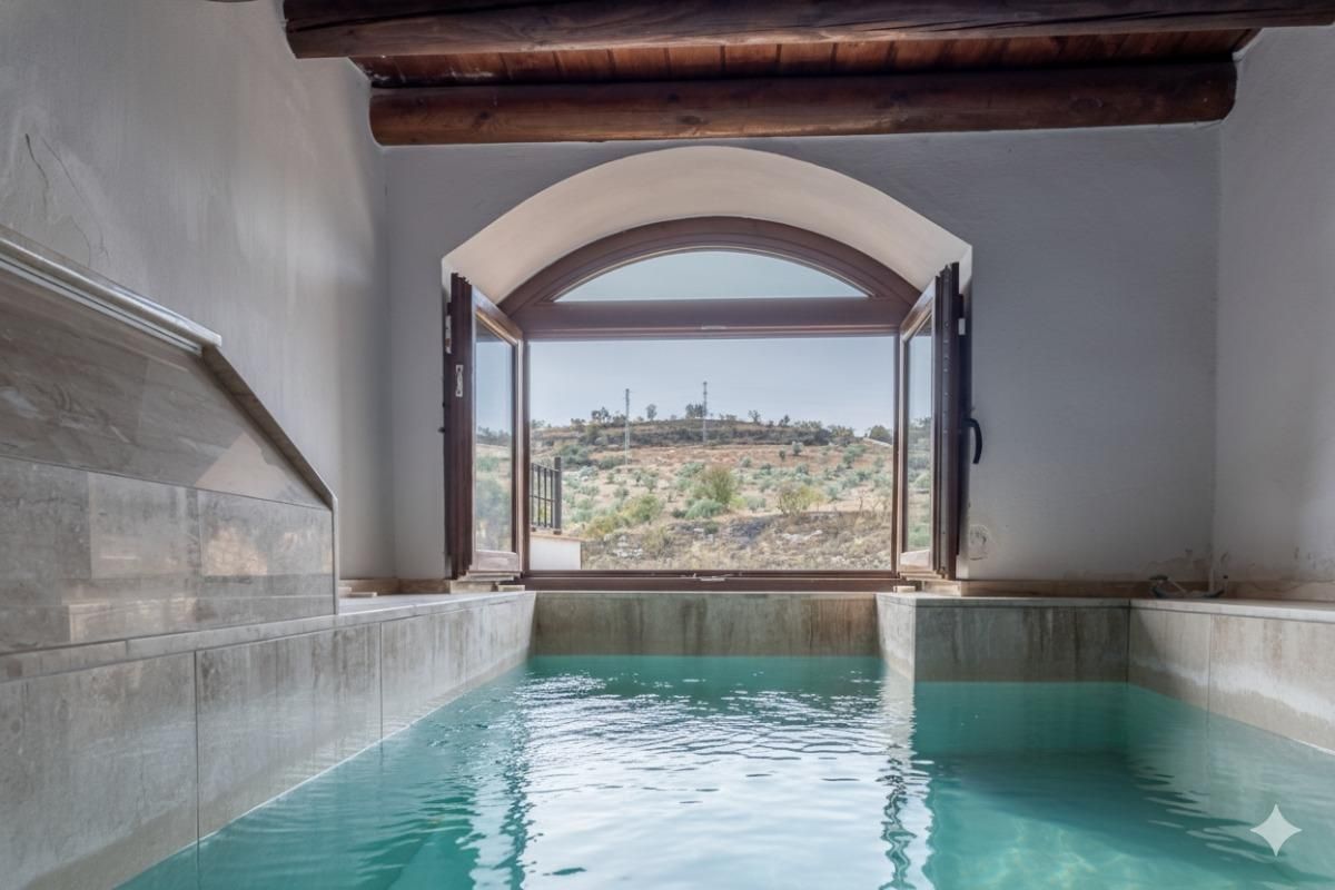 Swimming pool of House or chalet for sale in Alhama de Granada  with Heating, Terrace and Balcony