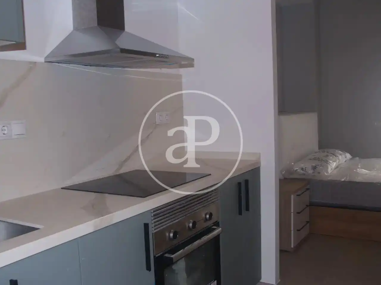 Kitchen of Flat for rent in Valencia  with Air Conditioner, Heating and Terrace