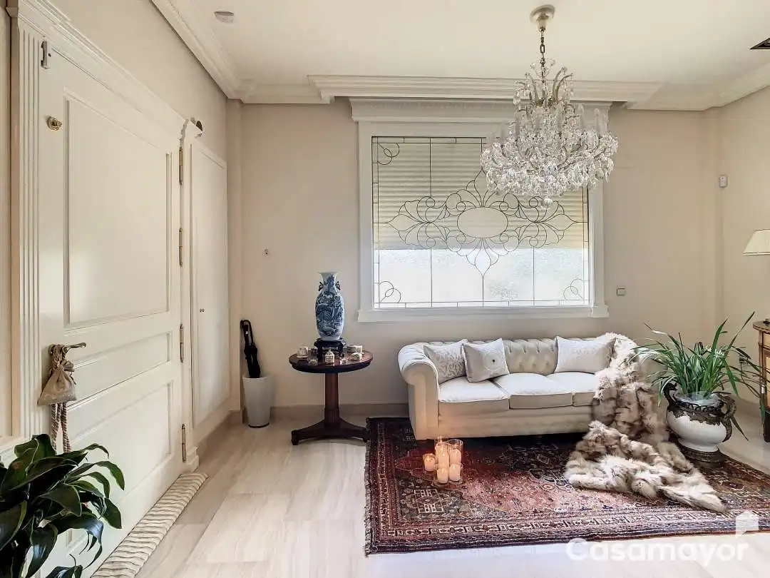 Sala de estar de Casa o chalet en venta en Mutxamel con Aire acondicionado, Calefacción y Jardín privado