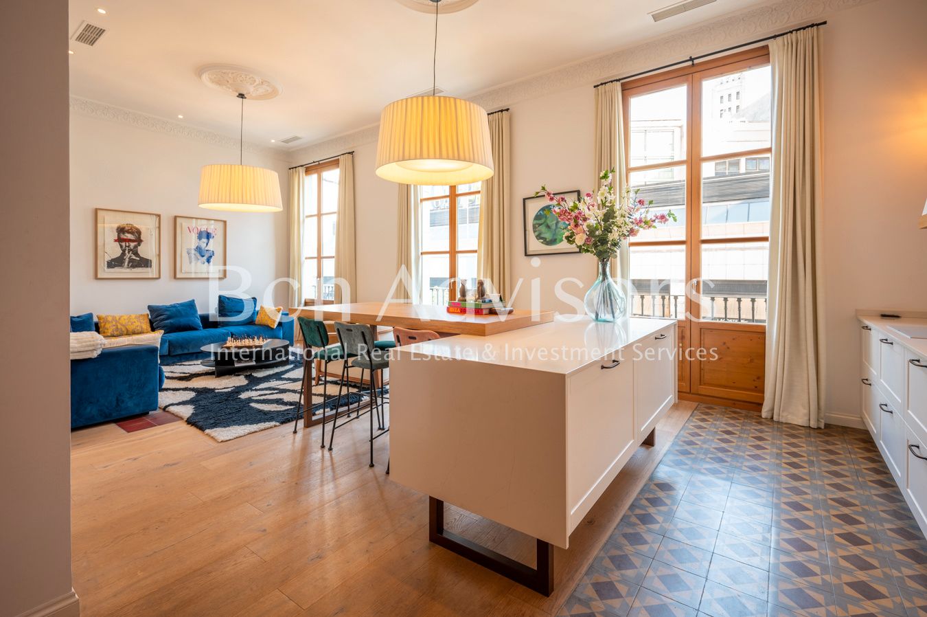 Living room of Flat for sale in  Barcelona Capital  with Air Conditioner, Heating and Terrace