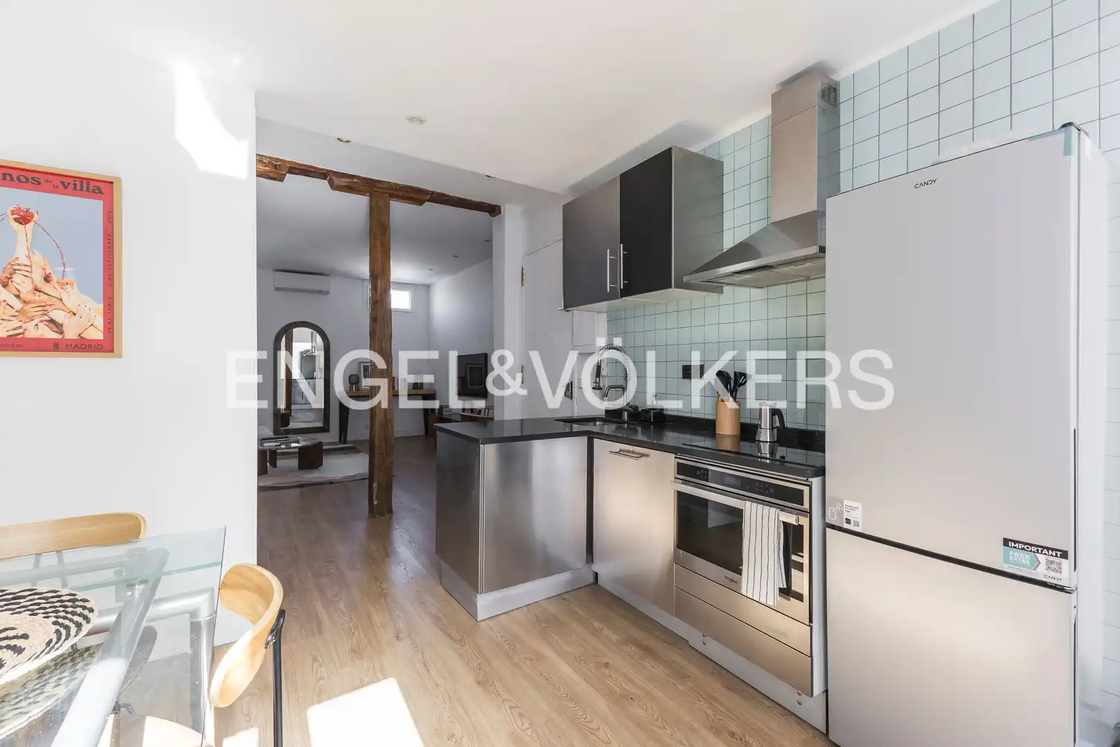 Küche von Maisonette zur Miete in Madrid mit Klimaanlage und Heizung