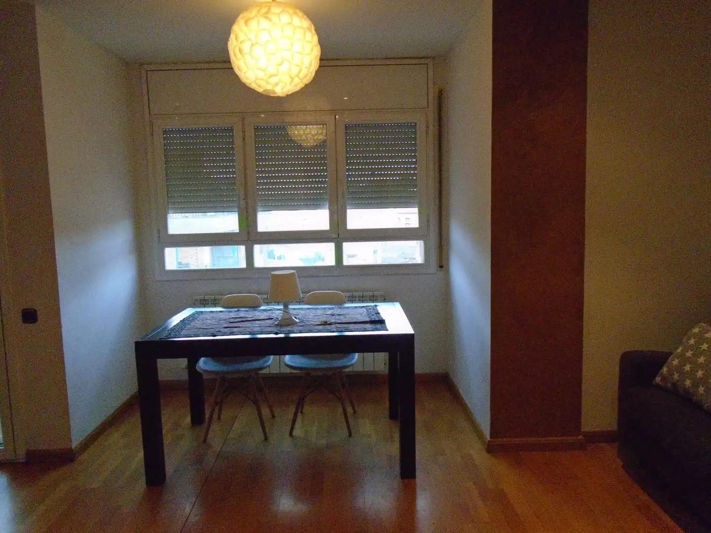 Comedor de Piso de alquiler en Lleida con Calefacción, Amueblado y Balcón