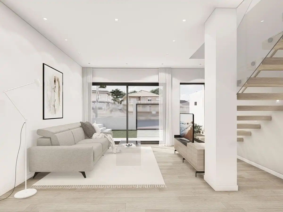 Sala de estar de Casa o chalet en venta en San Pedro del Pinatar con Jardín privado y Piscina