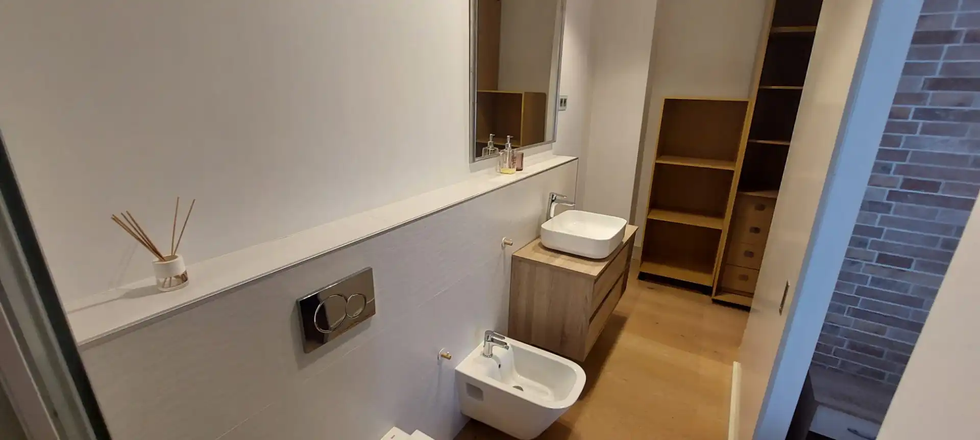 Bany de Apartament de lloguer en Murcia amb Aire condicionat, Calefacció i Moblat