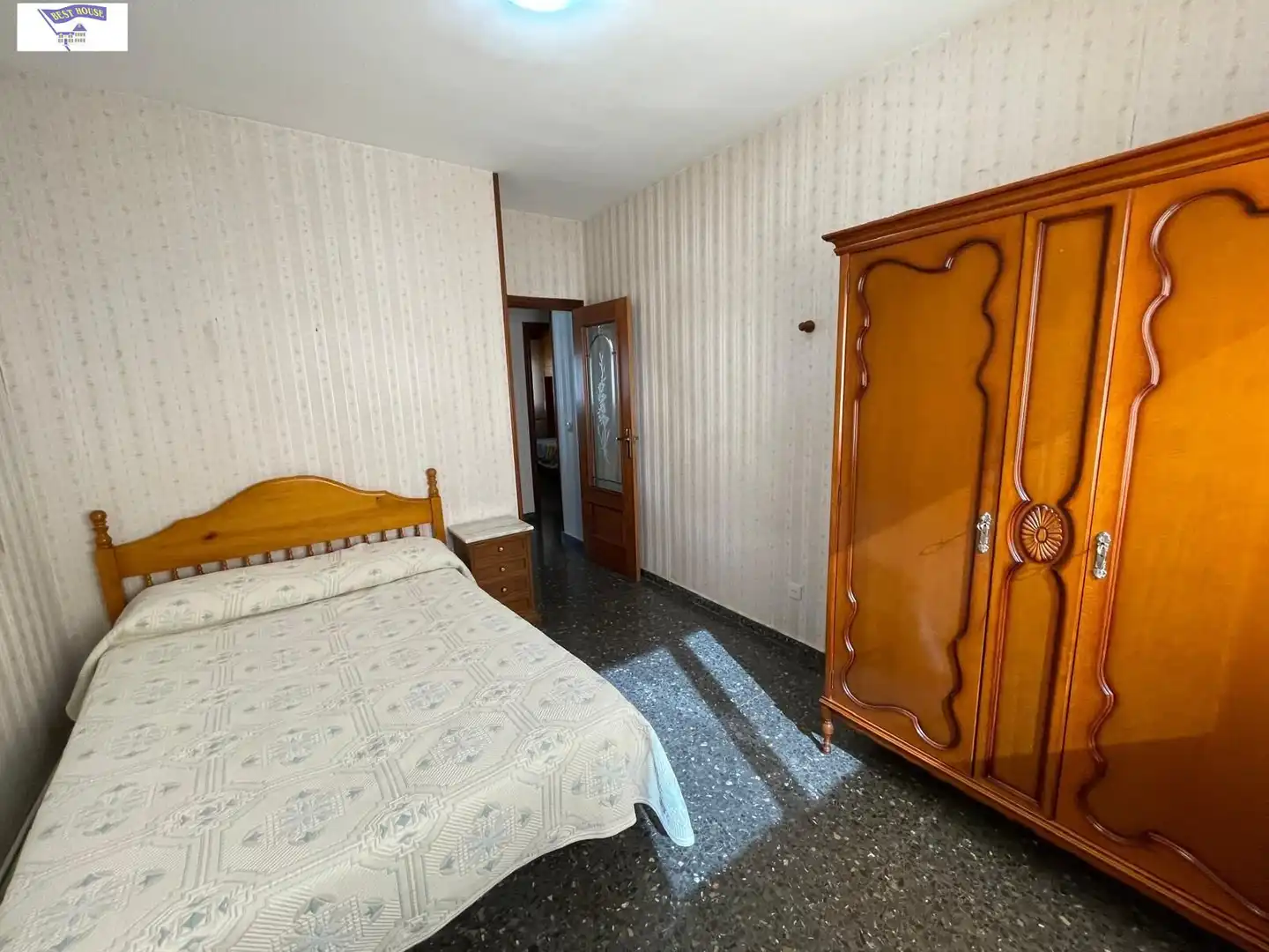 Bedroom of Flat for rent in Albacete  with Heating, Furnished and Balcony