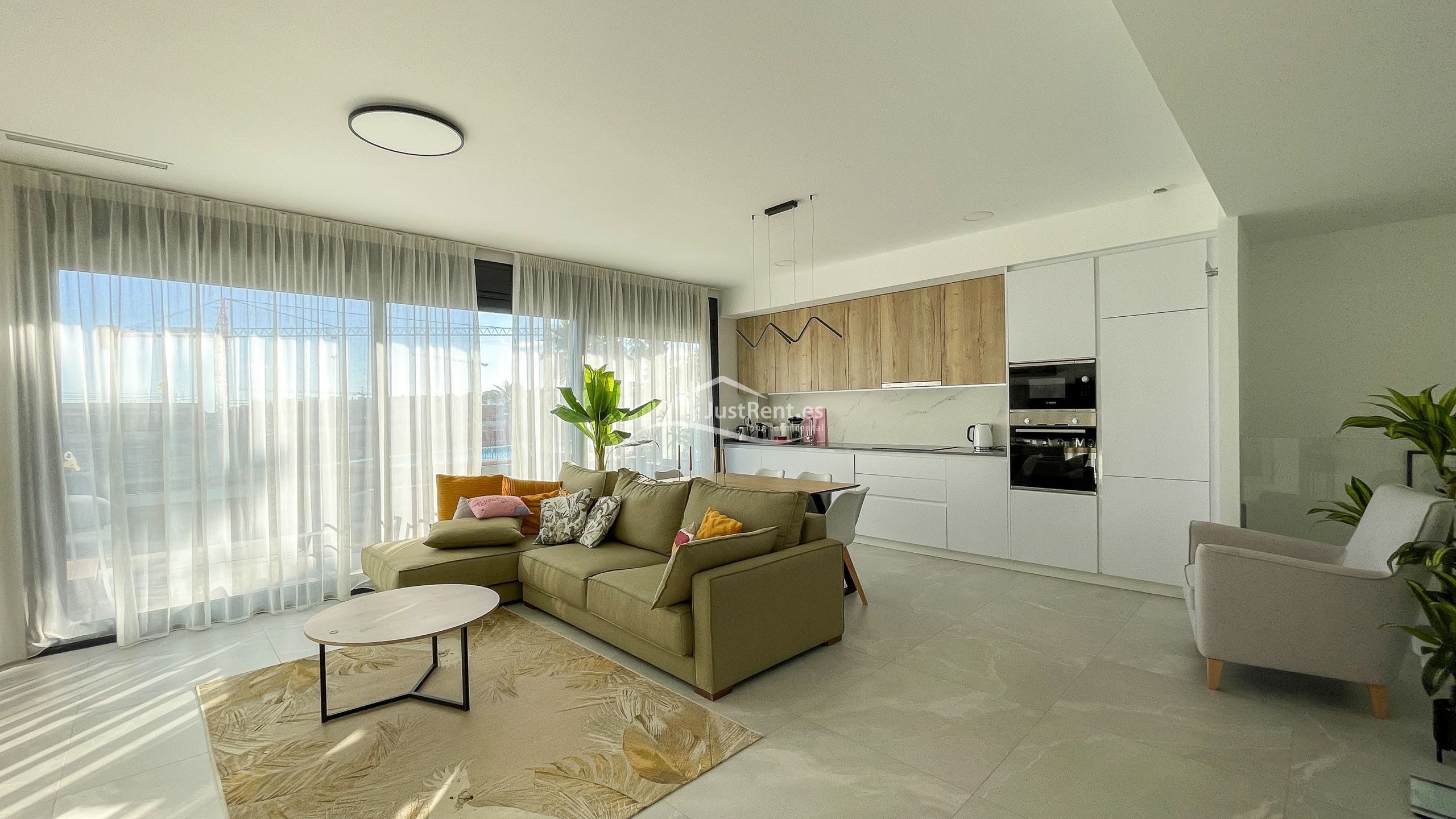 Living room of Duplex to rent in Finestrat  with Air Conditioner, Private garden and Terrace