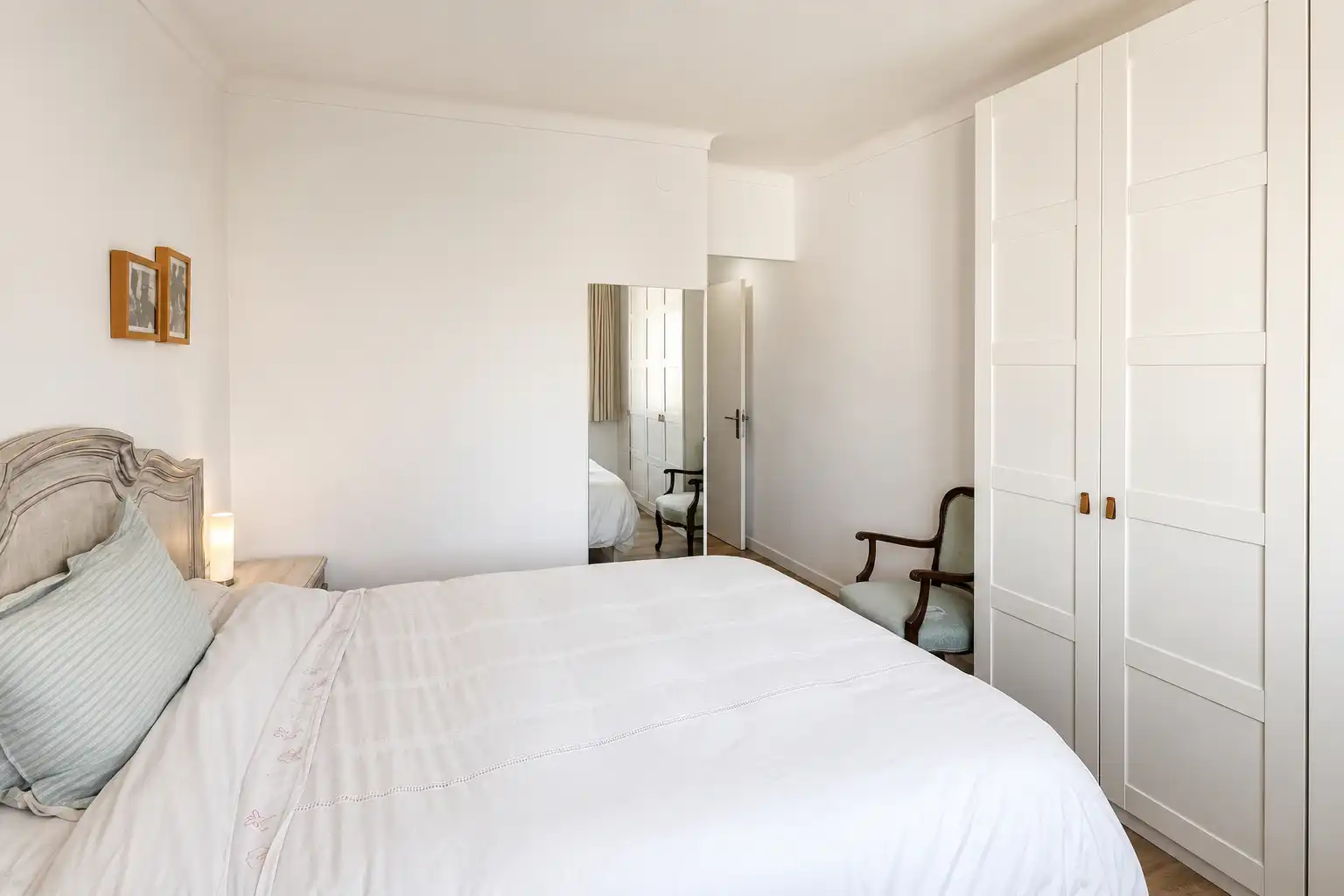 Schlafzimmer von Wohnung zum Verkauf in Figueres mit Heizung, Parkett und Terrasse