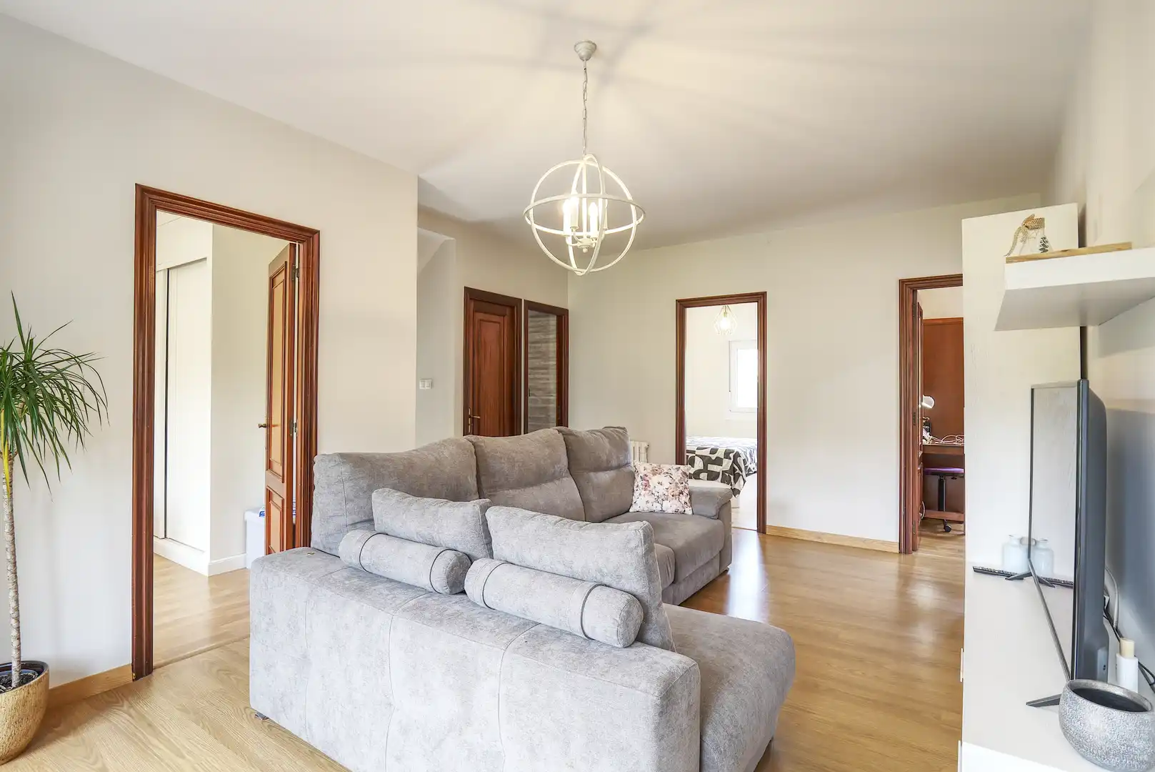 Sala de estar de Casa o chalet en venta en Lousame con Aire acondicionado, Calefacción y Jardín privado