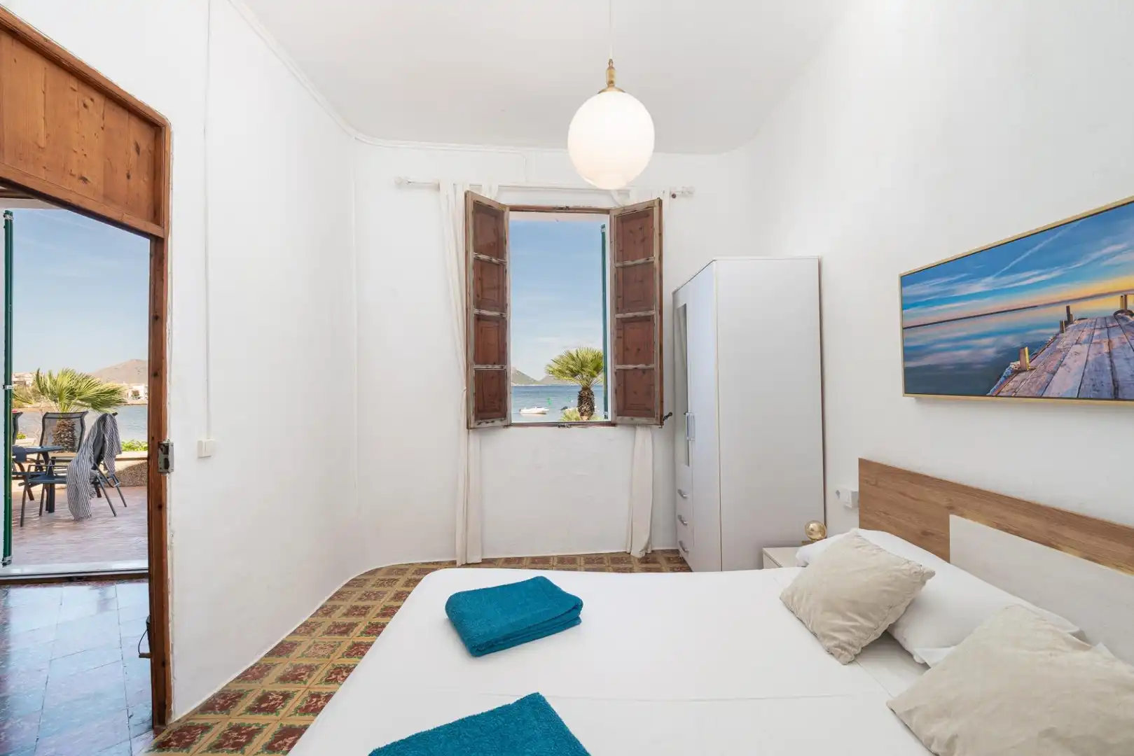 Dormitori de Casa o xalet de lloguer en Alcúdia amb Aire condicionat, Terrassa i Moblat