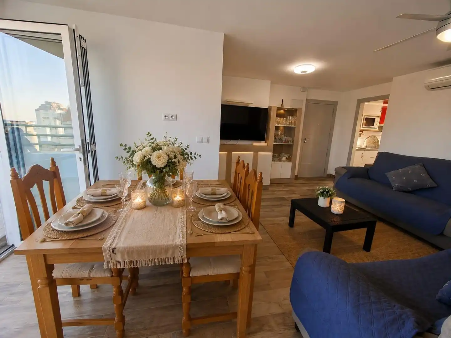 Dining room of Apartments for sale in Gandia  with Air Conditioner, Heating and Private garden