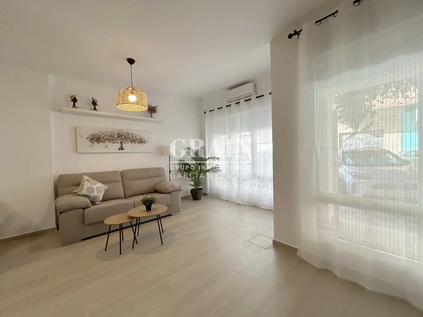 Living room of Apartments for rent in Albacete  with Air Conditioner and Heating
