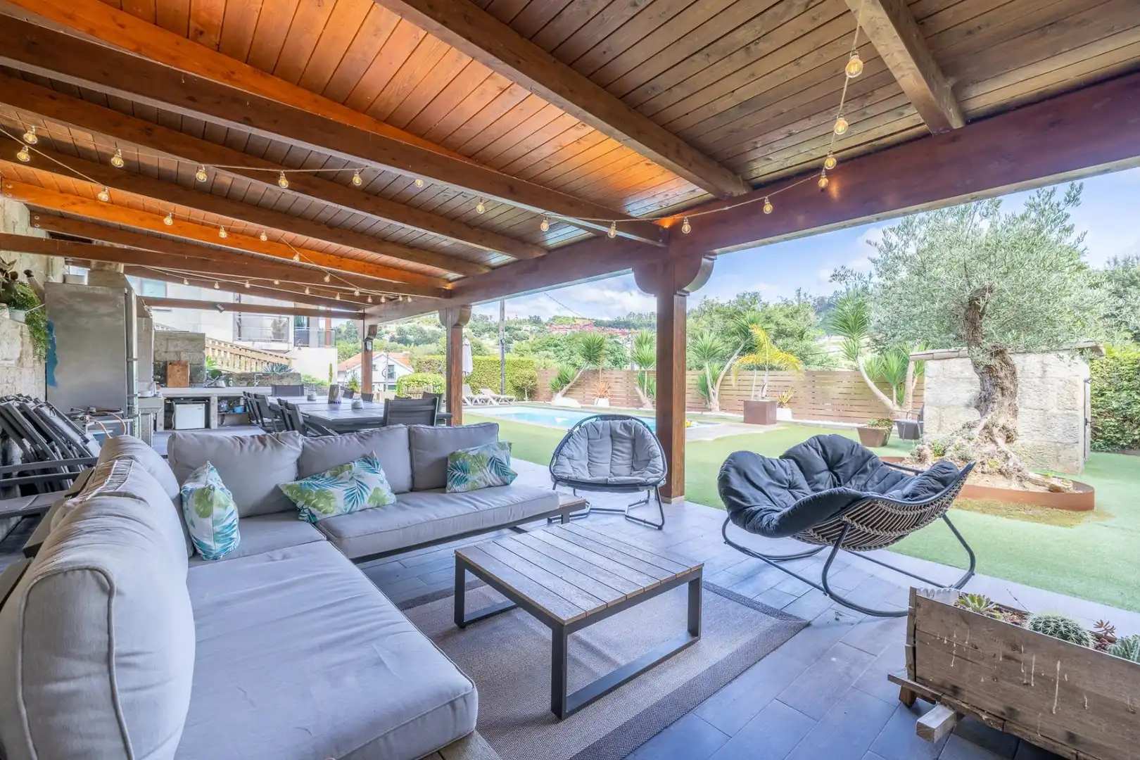 Terraza de Casa o chalet en venta en Vigo  con Calefacción, Jardín privado y Terraza