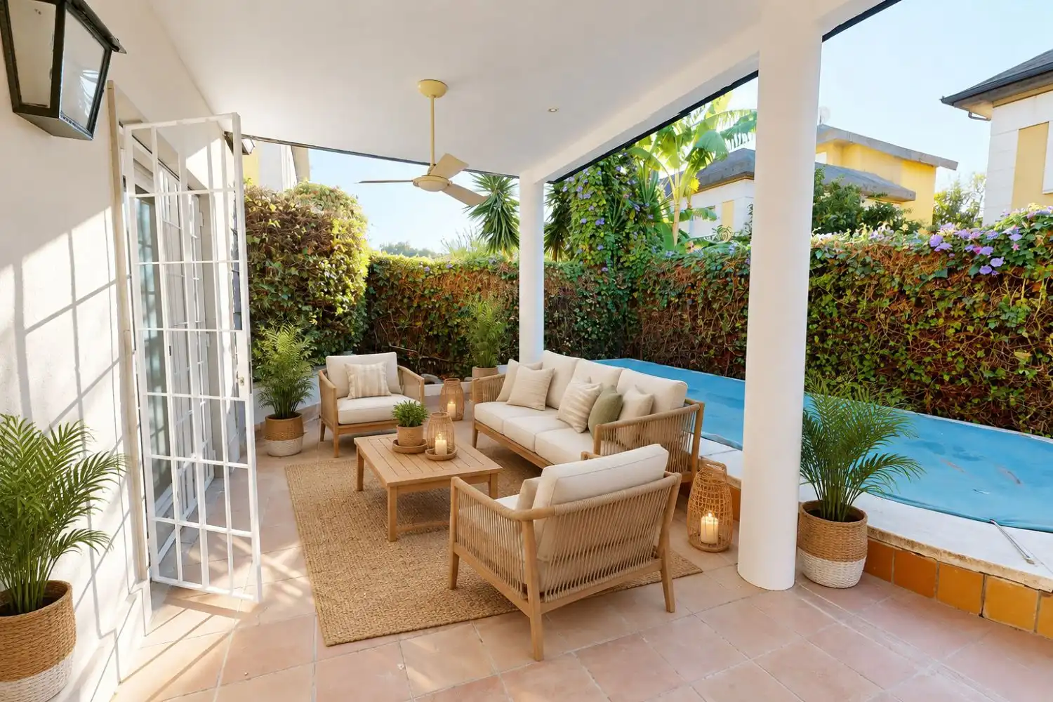 Terrassa de Casa o xalet en venda en Bellavista - La Palmera