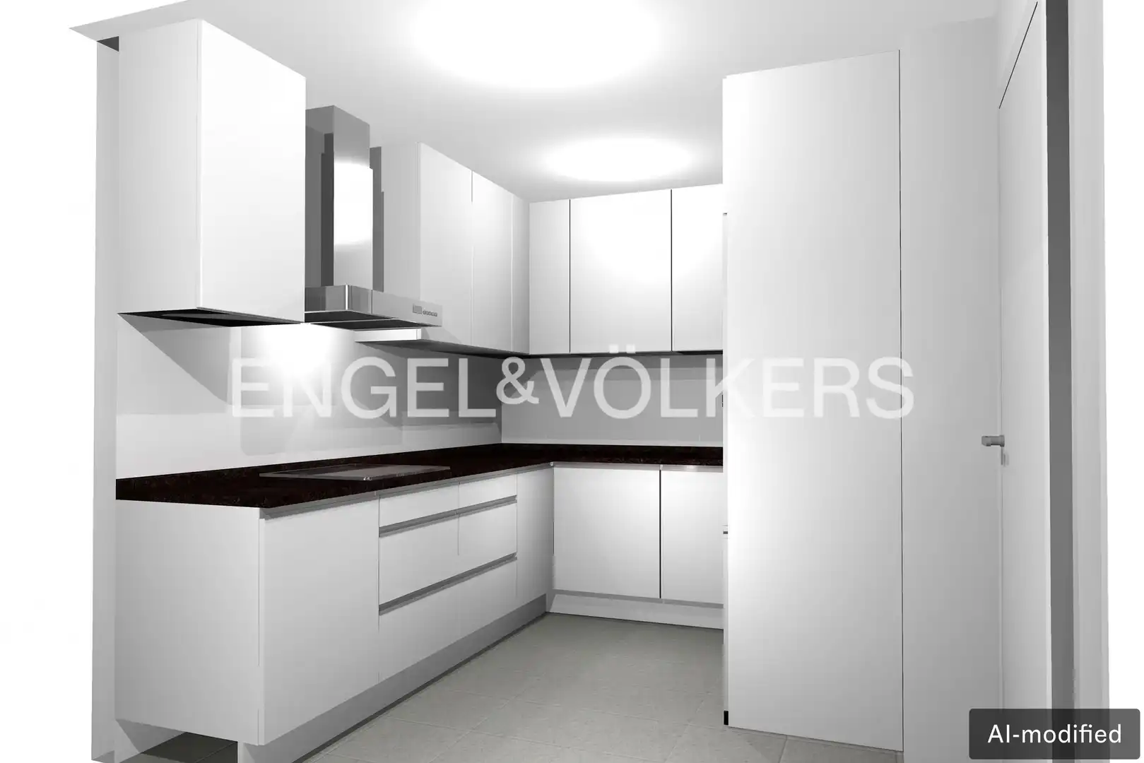 Küche von Wohnung zur Miete in Madrid mit Klimaanlage, Heizung und Parkett