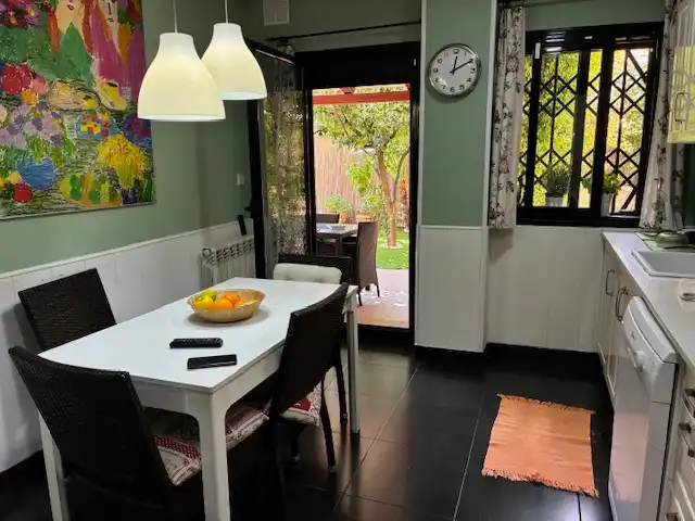 Dining room of Flat for sale in Sant Feliu de Llobregat  with Air Conditioner, Heating and Private garden
