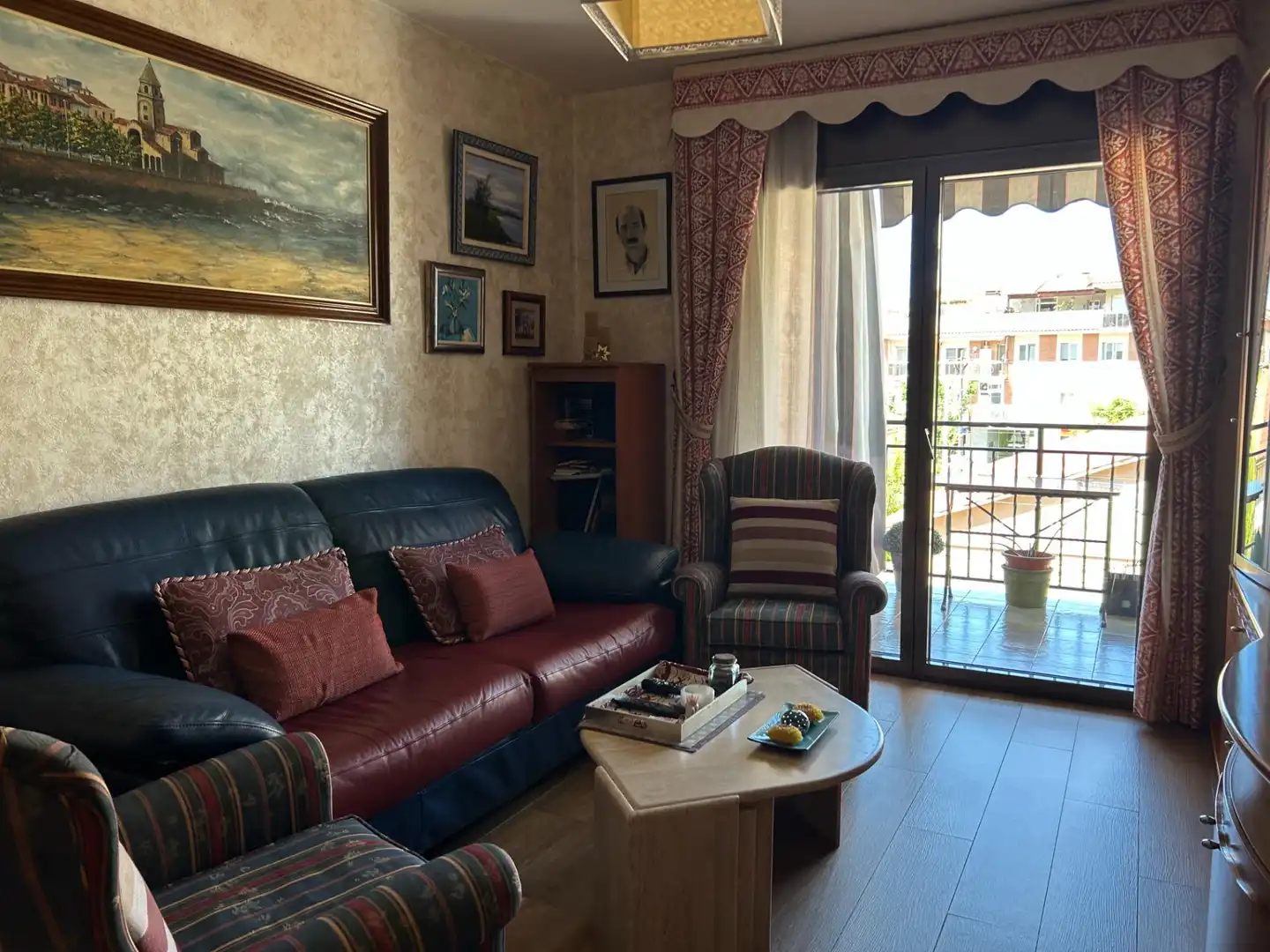 Sala d'estar de Pis en venda en Les Franqueses del Vallès amb Aire condicionat, Parquet i Balcó