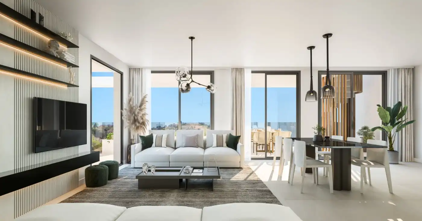 Living room of Flat for sale in Fuengirola  with Air Conditioner, Heating and Private garden