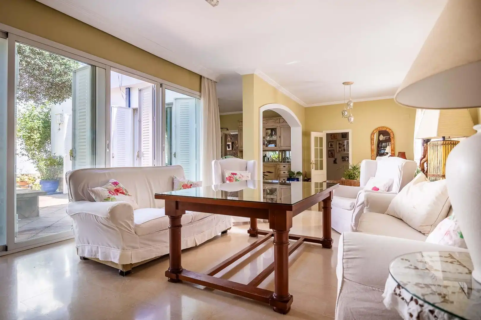 Esszimmer von Haus oder Chalet zum Verkauf in Tomares mit Klimaanlage, Heizung und Privatgarten