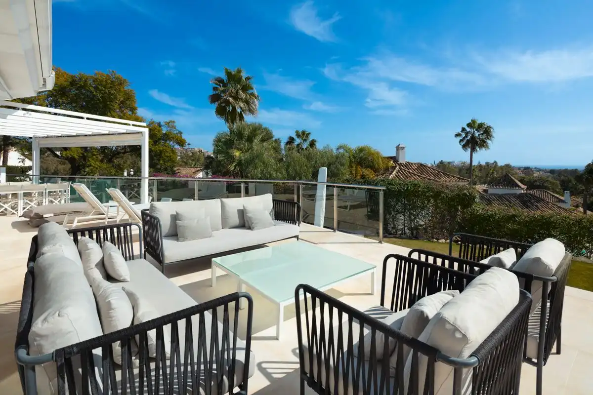 Terraza de Casa o chalet en venta en Marbella con Aire acondicionado, Parquet y Terraza