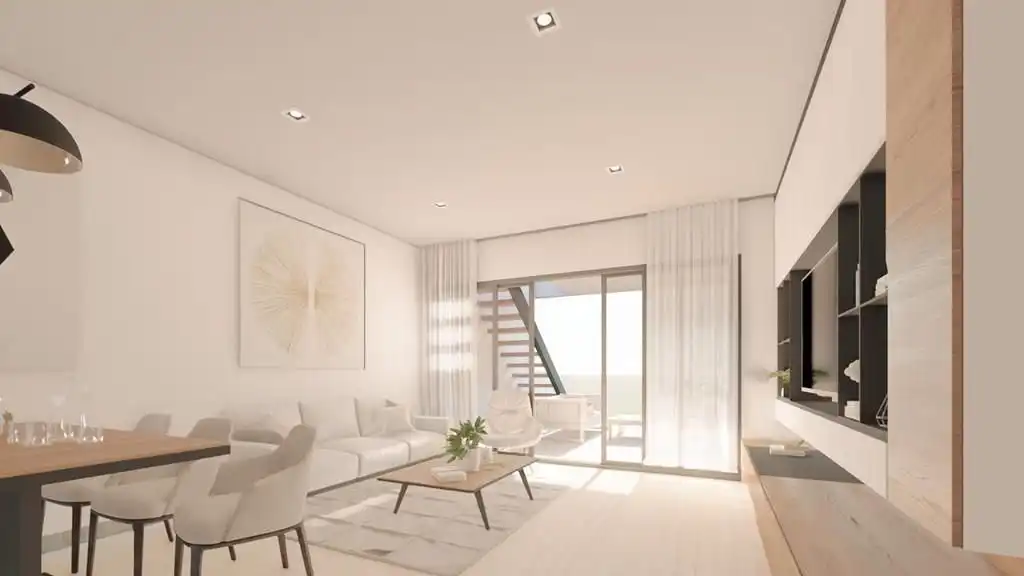 Wohnzimmer von Haus oder Chalet zum Verkauf in Finestrat mit Klimaanlage, Terrasse und Schwimmbad