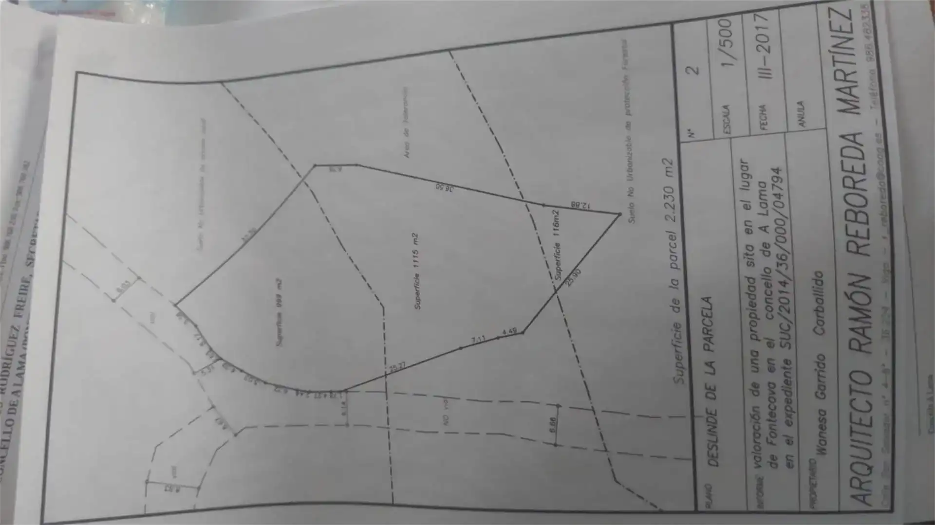 Terreno en venta en A Lama  