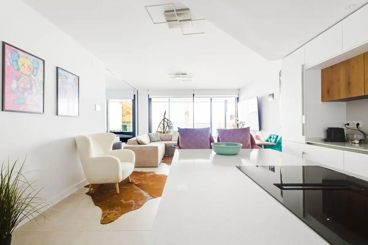 Wohnzimmer von Erdgeschoss zum Verkauf in Fuengirola mit Heizung, Terrasse und Abstellraum