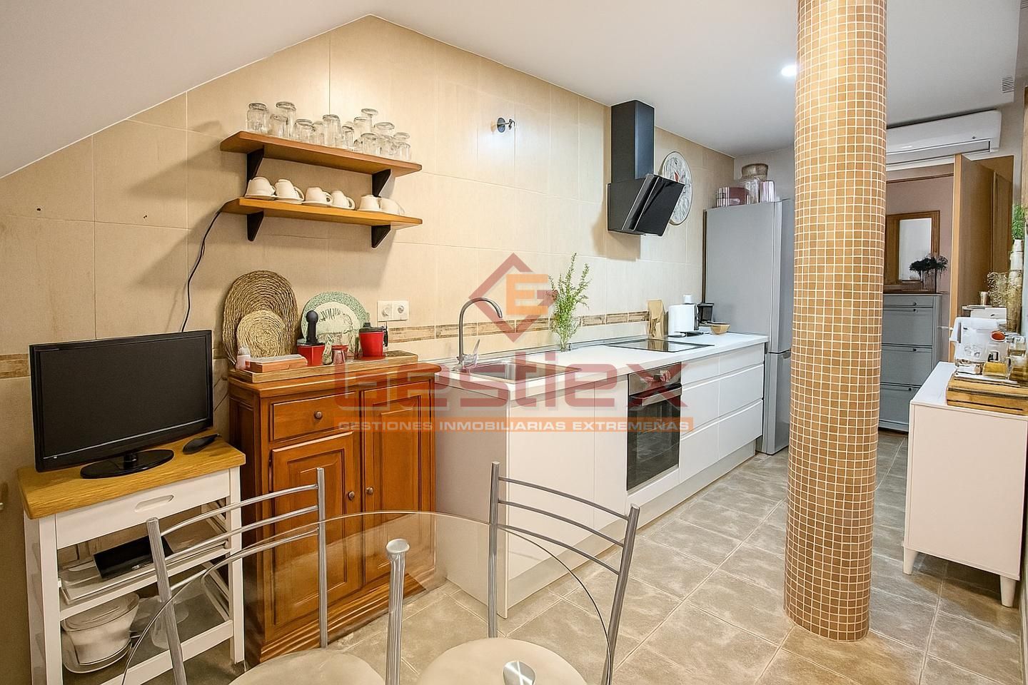 Kitchen of Flat for sale in Almendralejo  with Air Conditioner and Terrace