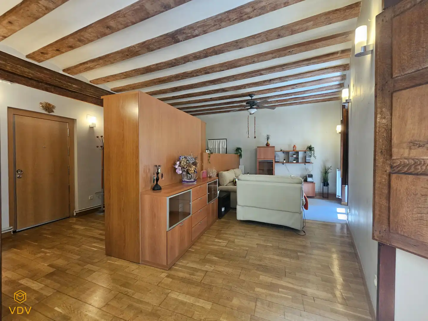 Living room of Apartments for sale in  Pamplona / Iruña  with Heating, Parquet flooring and Furnished