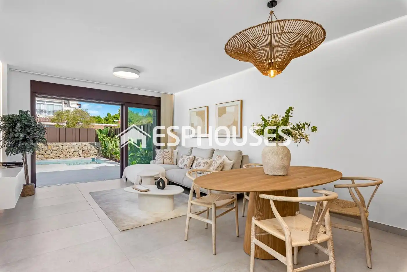 Sala de estar de Casa o chalet en venta en Pilar de la Horadada con Terraza, Piscina y Balcón
