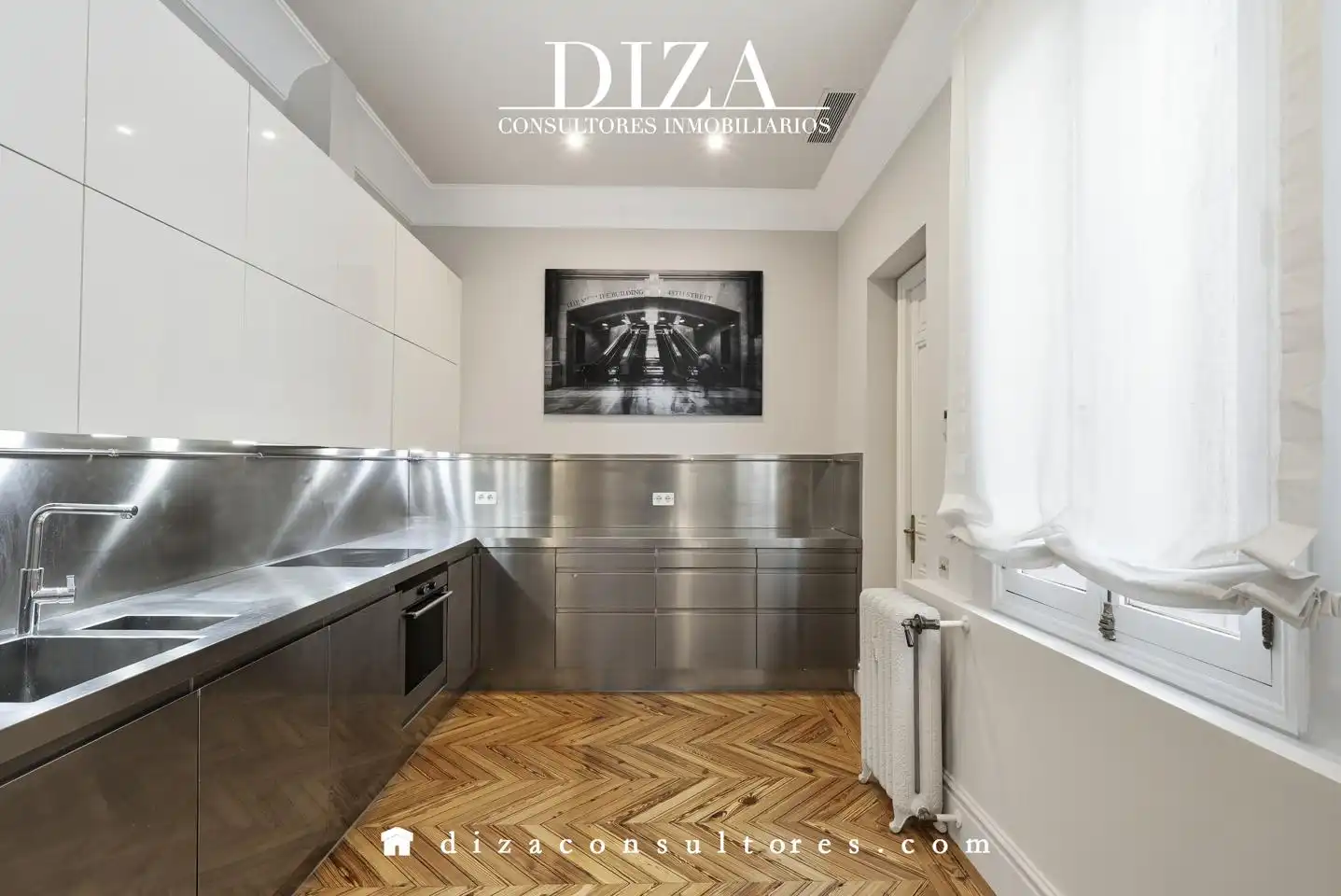 Kitchen of Flat for rent in Madrid  with Air Conditioner and Heating