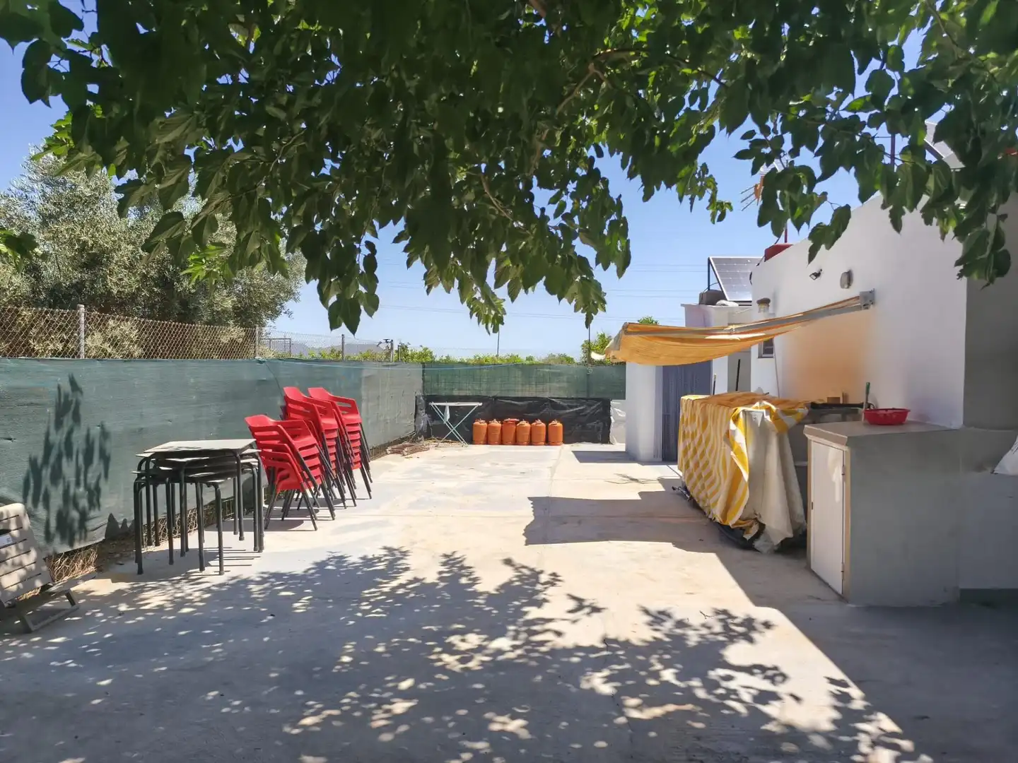 Terraza de Finca rústica en venta en Foios con Aire acondicionado, Calefacción y Jardín privado