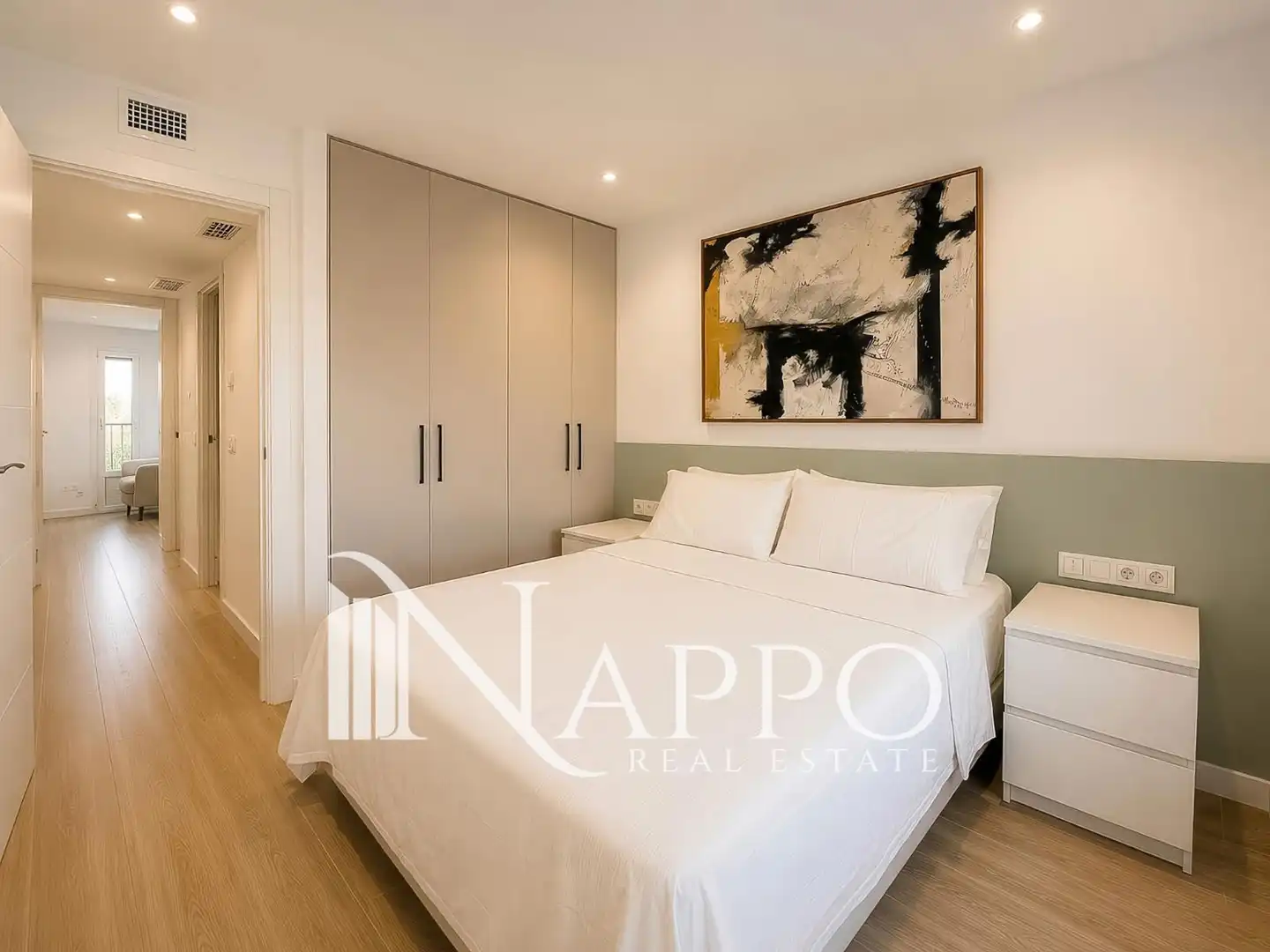 Schlafzimmer von Wohnung zur Miete in Calvià mit Klimaanlage, Heizung und Terrasse