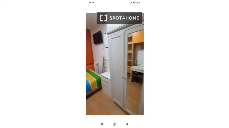 Schlafzimmer von Wohnung zur untervermieten in Madrid mit Klimaanlage, Terrasse und Möbliert
