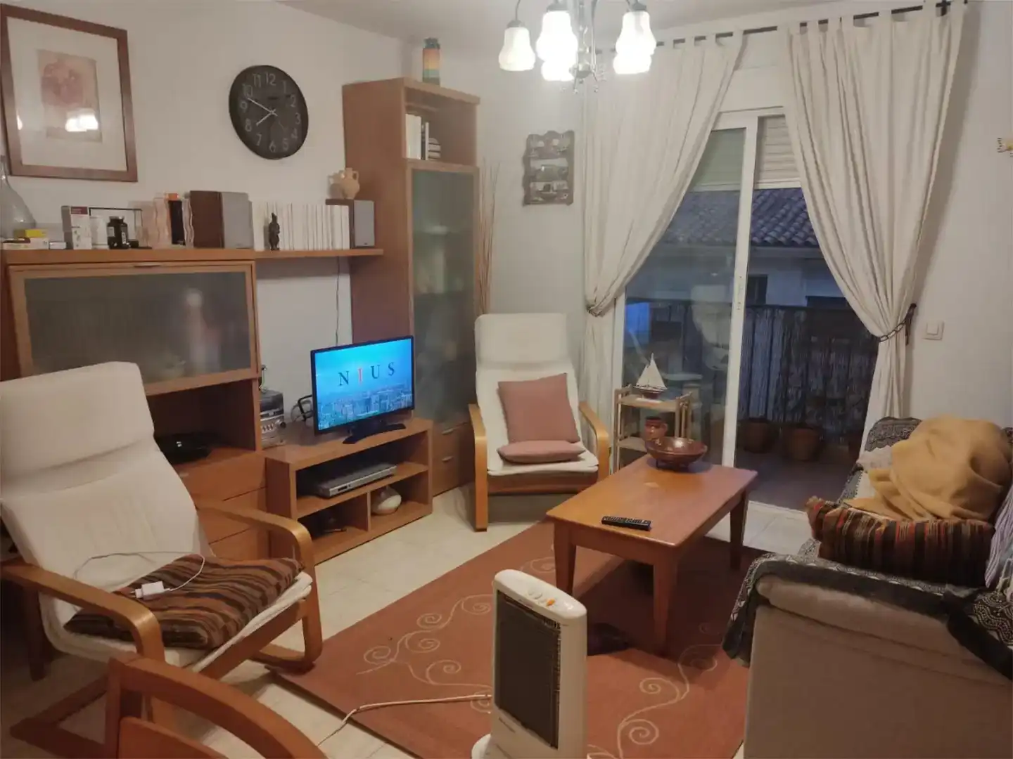 Sala de estar de Piso en venta en Garrucha con Amueblado, Horno y Lavadora