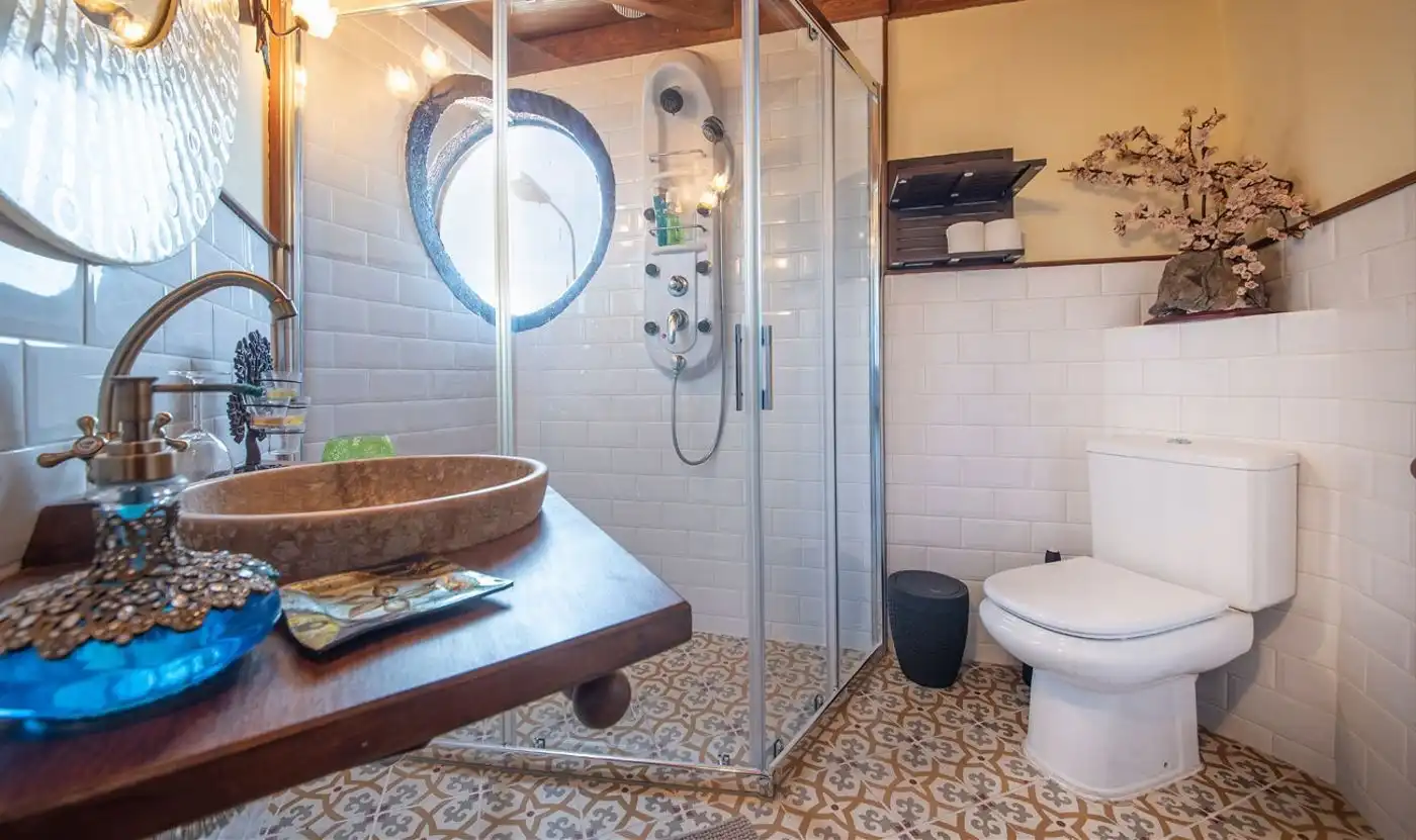 Baño de Casa o chalet en venta en Vilobí del Penedès con Aire acondicionado, Calefacción y Terraza