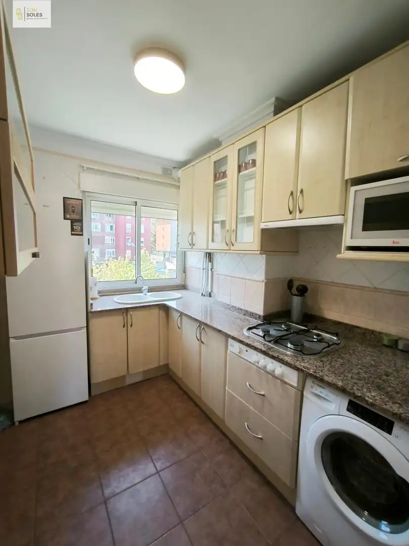 Küche von Wohnung zur Miete in Santander mit Heizung, Parkett und Möbliert