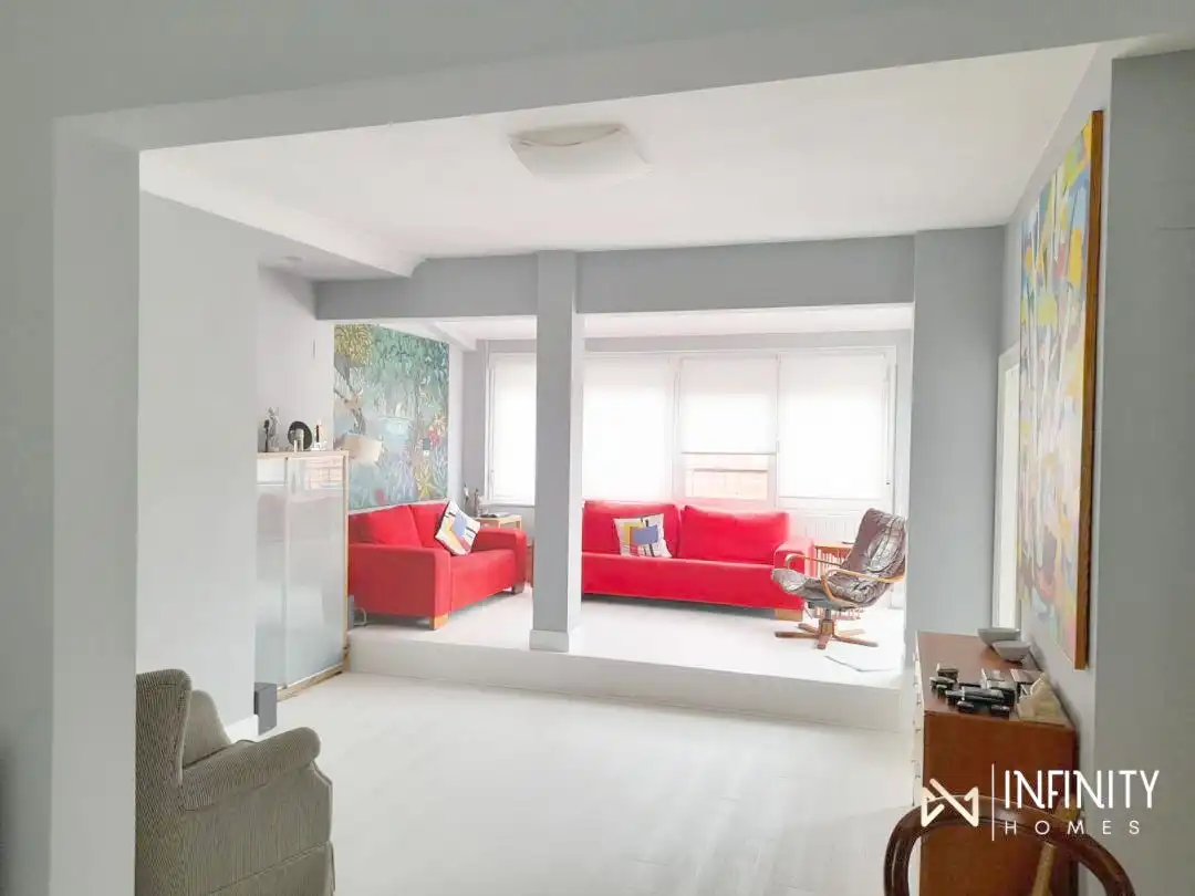Sala de estar de Piso de alquiler en Bilbao  con Calefacción y Terraza
