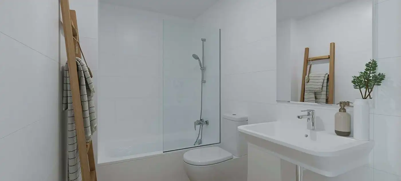Baño de Apartamento en venta en Jávea / Xàbia con Piscina
