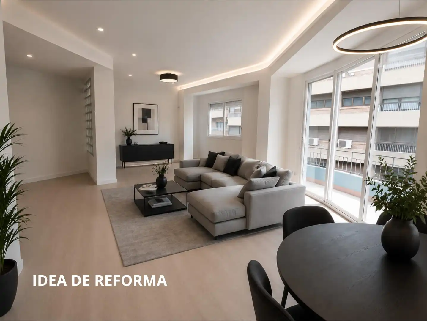 Wohnzimmer von Wohnung zum Verkauf in Alicante / Alacant mit Parkett, Terrasse und Abstellraum