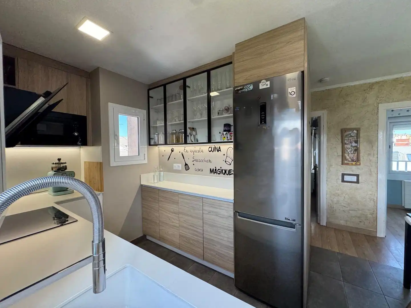 Cocina de Ático en venta en Igualada con Calefacción, Parquet y Terraza