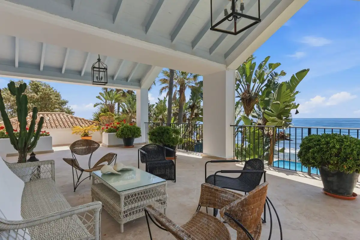 Terrassa de Casa o xalet de lloguer en Estepona amb Aire condicionat, Jardí privat i Terrassa