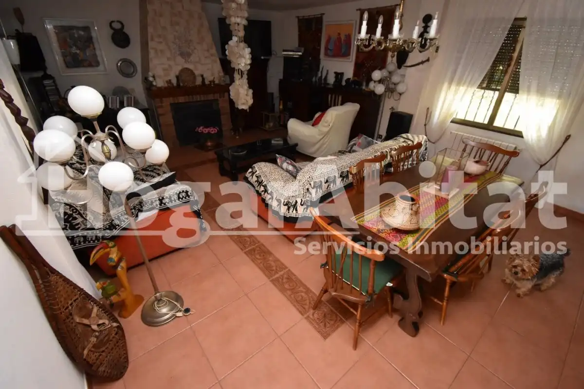 Sala d'estar de Casa o xalet en venda en Burriana / Borriana amb Calefacció, Jardí privat i Terrassa