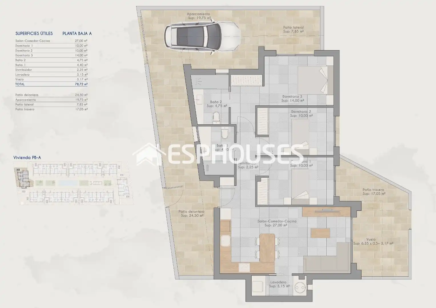 Ground floor for sale in Torre-Pacheco  with Air Conditioner, Terrace and Balcony