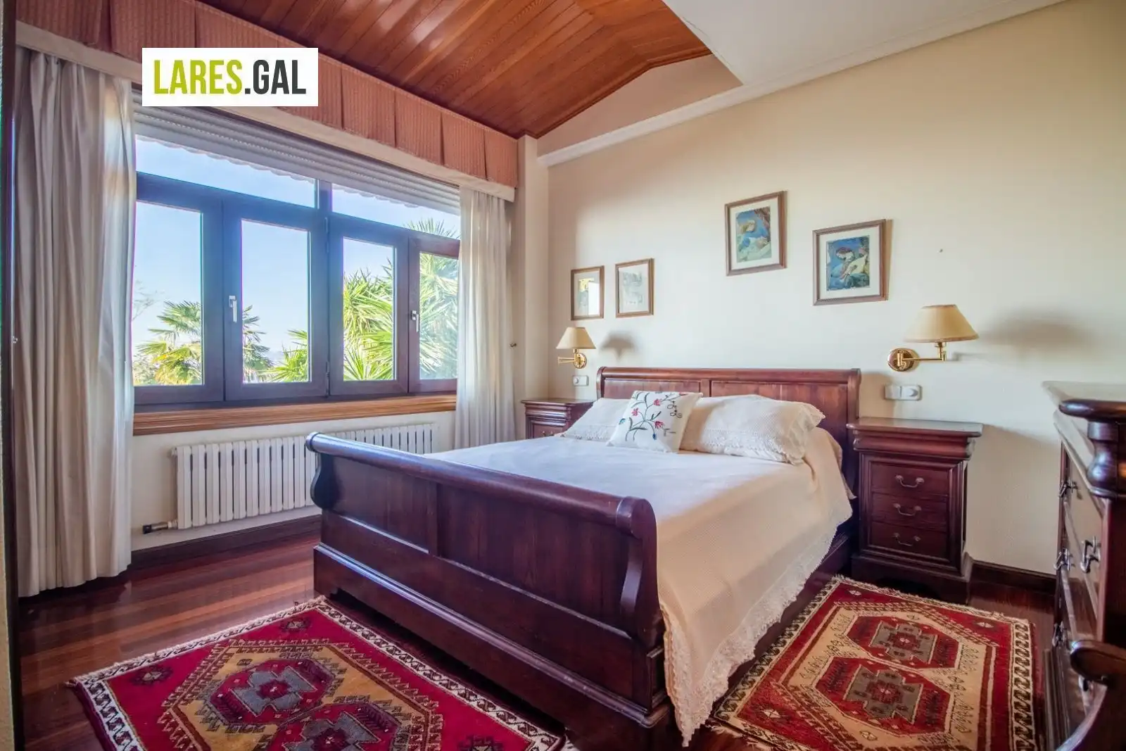 Dormitori de Casa o xalet de lloguer en Moaña amb Calefacció, Terrassa i Moblat