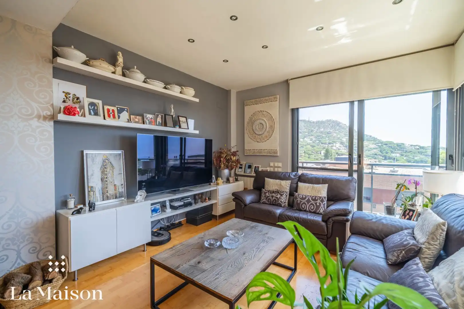 Sala de estar de Casa adosada en venta en Cabrils con Aire acondicionado, Calefacción y Jardín privado